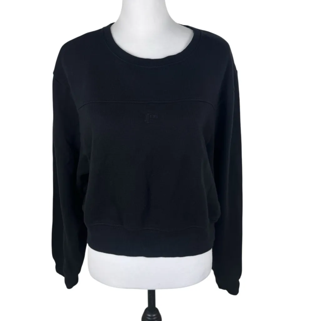 NWT PINK Victoria's Secret Ivy Fleece Campus Black Relaxed Sweatpant Sweatshirt - Image 11