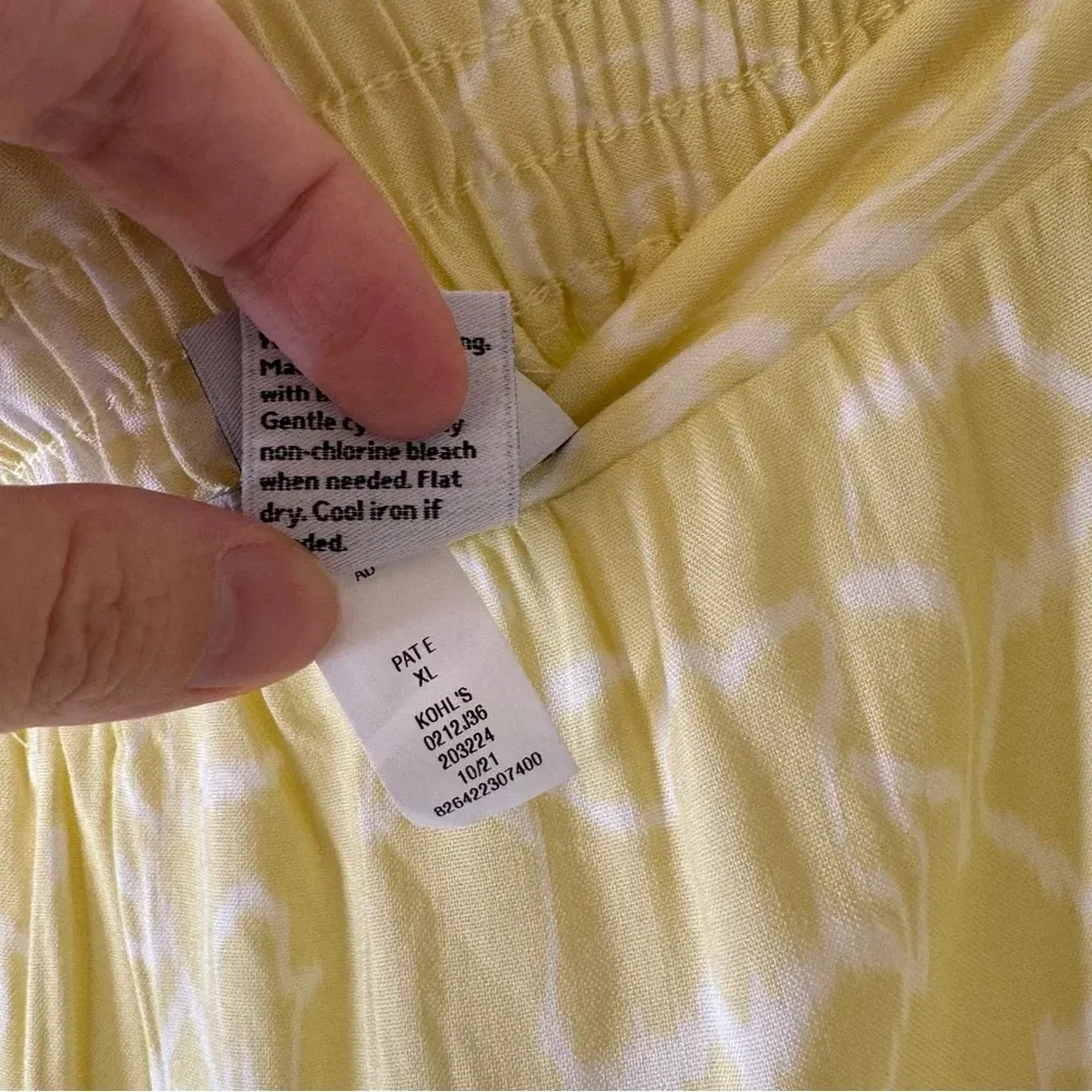 NEW Kohl's Nine West Women's Nine West Printed Pull-On Challis Skirt Size XL - Image 5