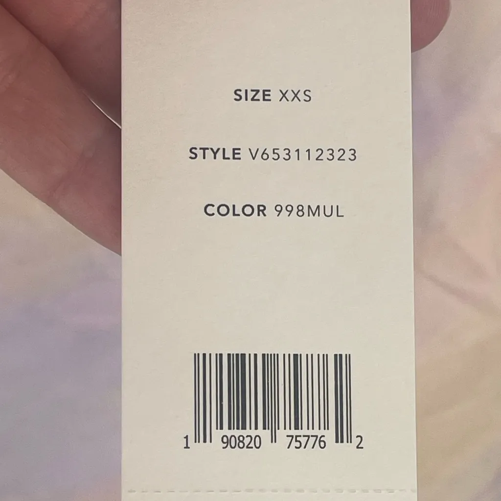 Vince Womens Camisole Rainbow Wash Pastel Satin Spaghetti Strap‎ Top Size XXS - Image 6