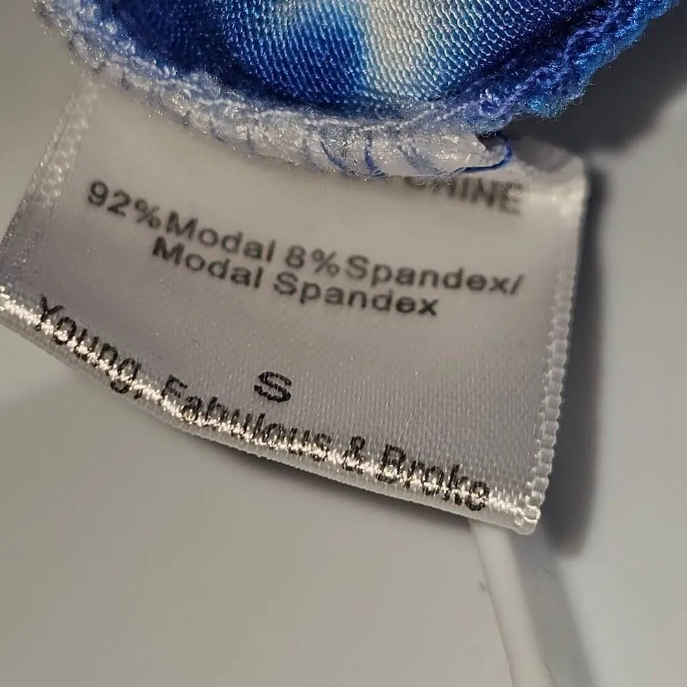 Young Fabulous & Broke Womens Navy‎ & Blue Shorebreak Kulani Dress Small - Image 8