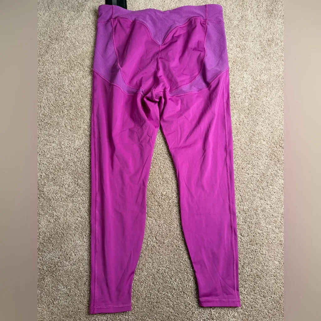 Savage X Fenty Curve Alert High Waist Rib Leggings NWT Purple Hunny Size 3X - Image 6
