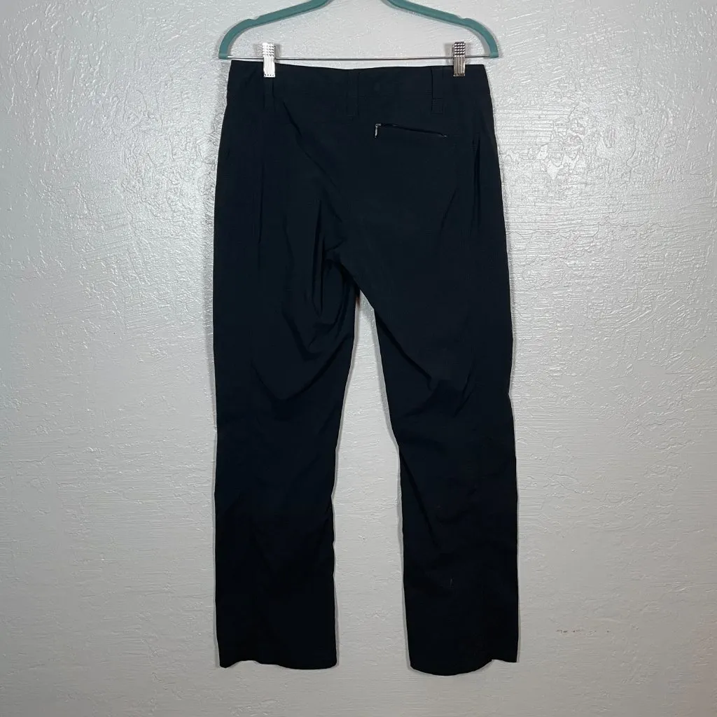 Royal Robbins Women 8 Black Nylon Hiking Pants Pockets Lightweight Granola Gorp - Image 5