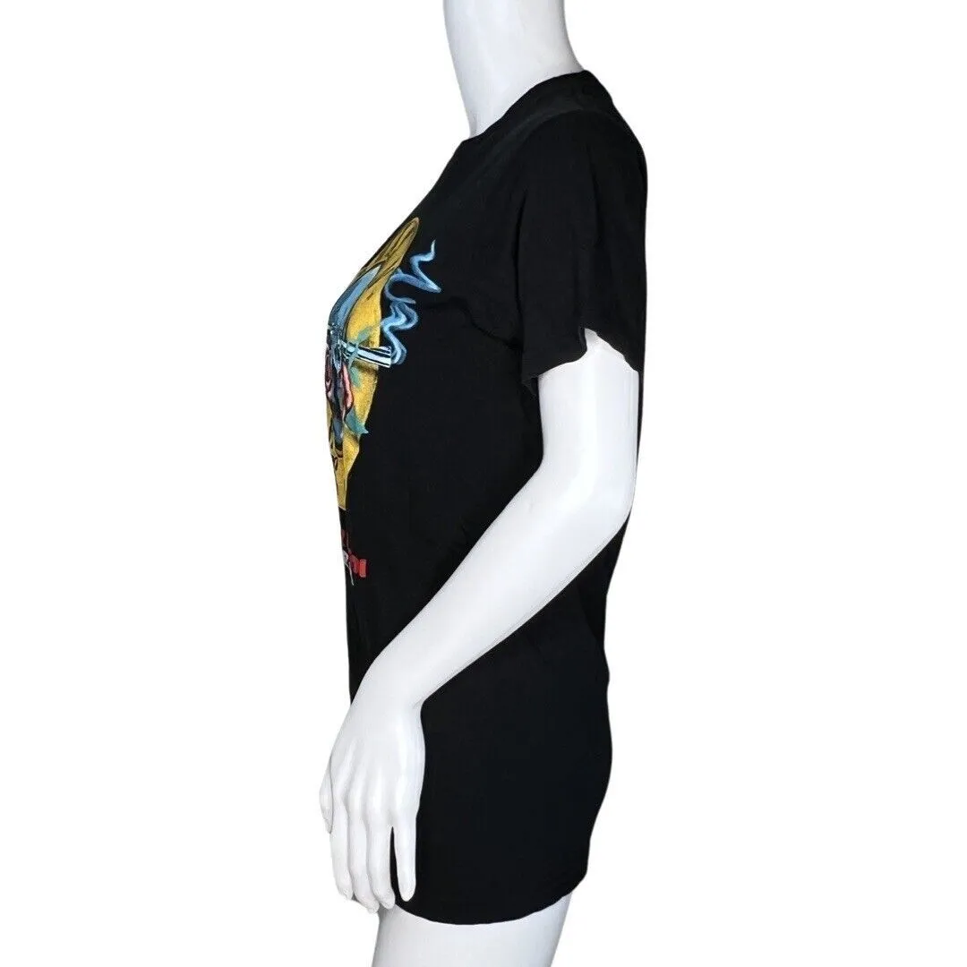 Guns &‎ Roses T Shirt Womens Small Black Bravado Graphic Tee Hard Rock Metal - Image 3