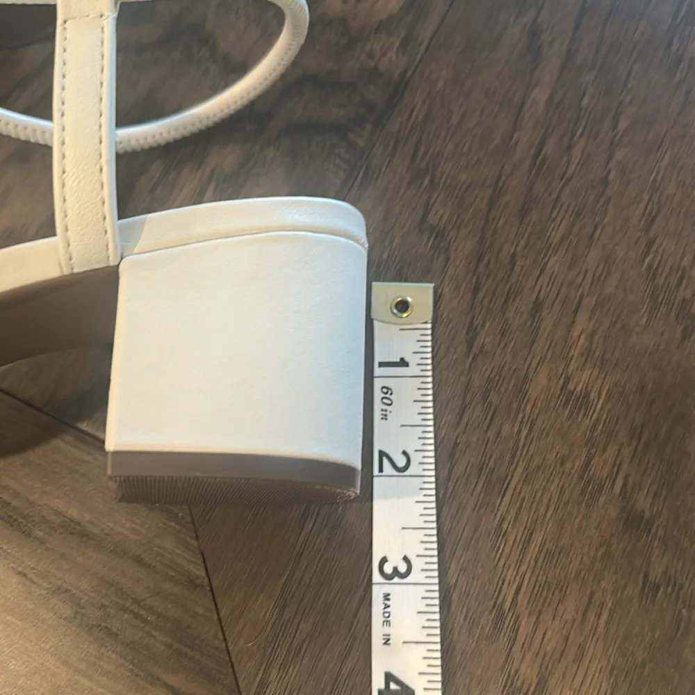 Schutz Gimemez Mid Heel Elastic Strap Sandal Sz 7.5 - Image 8