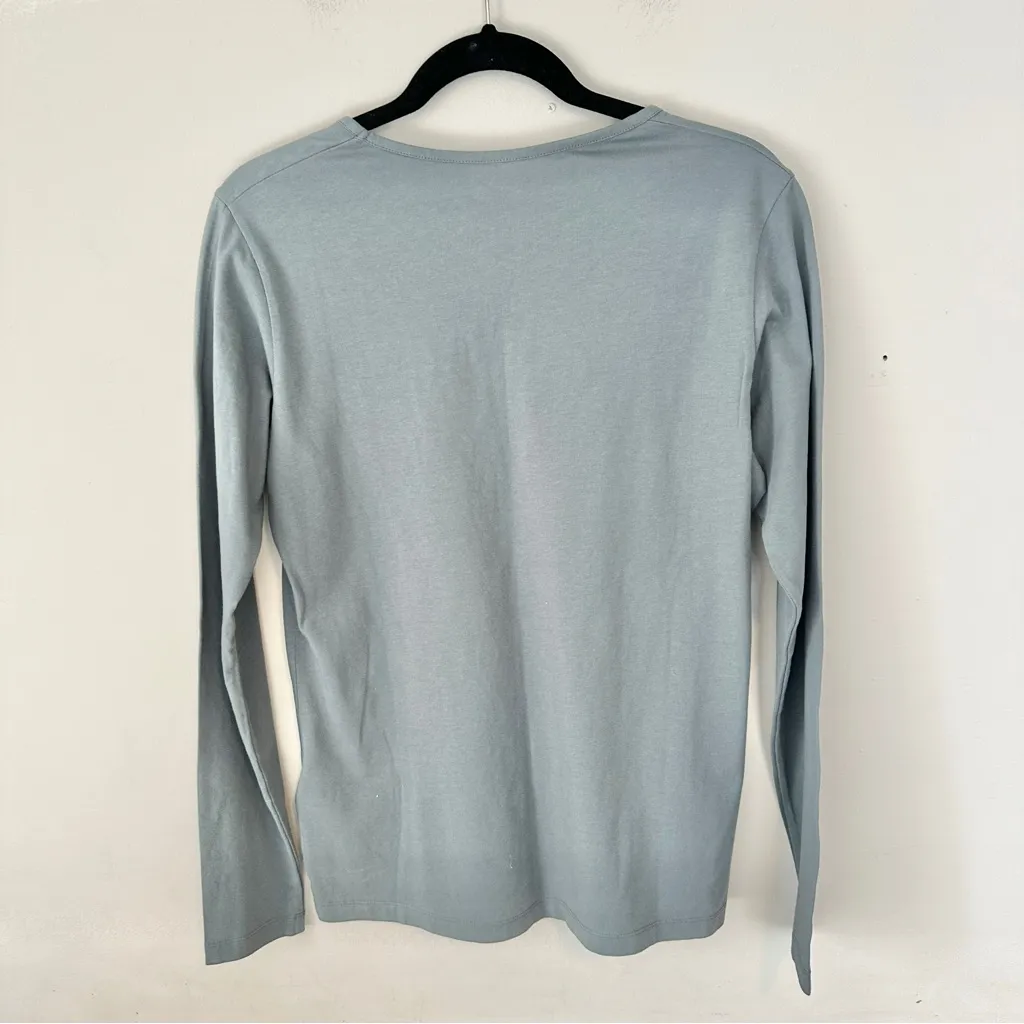 Fjällräven Womens Forever Nature Badge Long Sleeve T Shirt Large Twilight Blue - Image 3