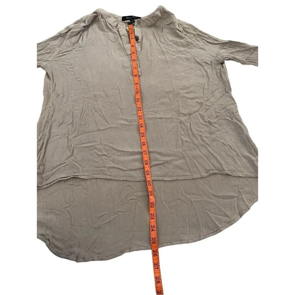 Honey Punch Long Sleeve Shirt Quarter Button - Image 10