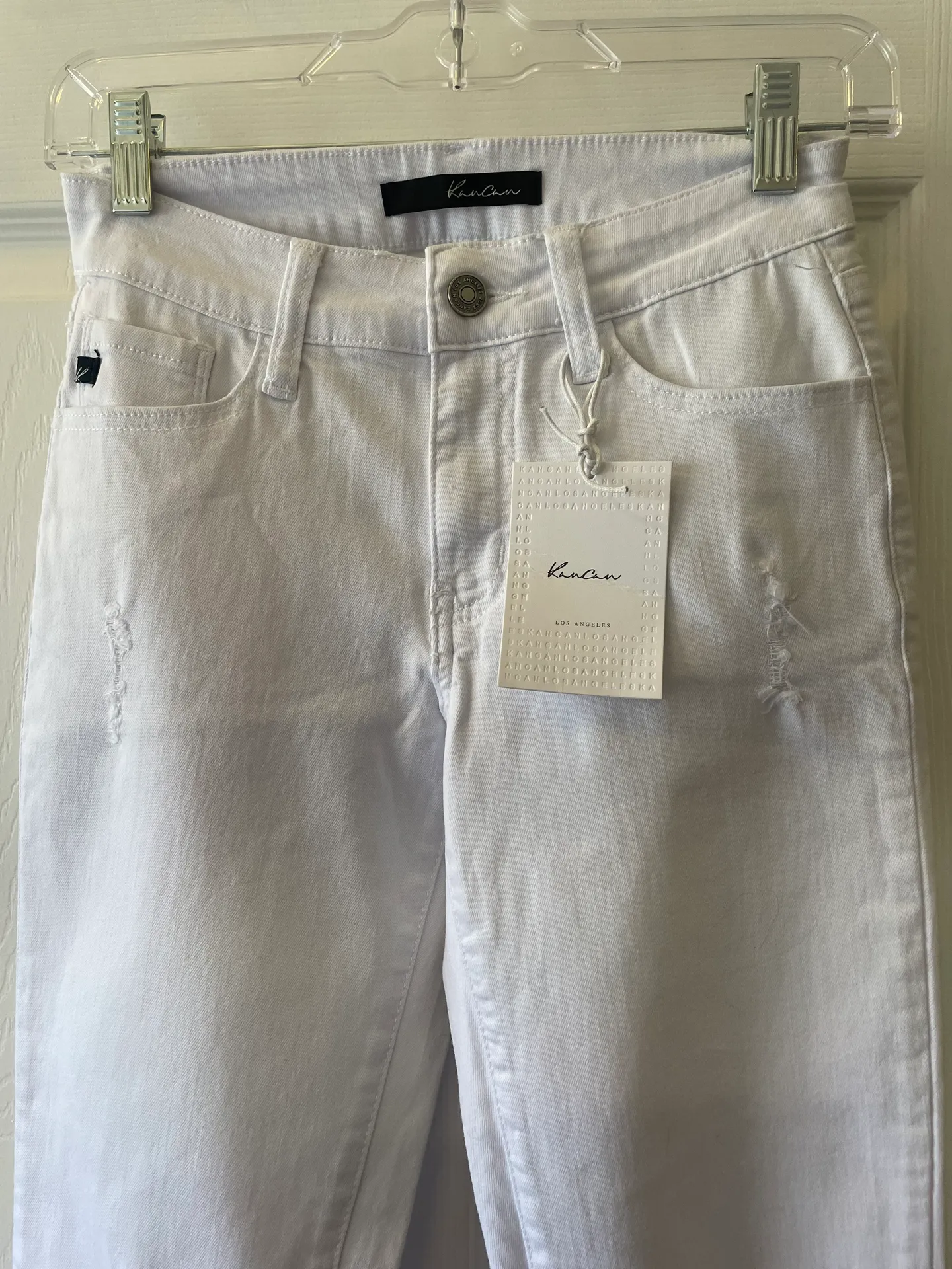 KanCan USA White Ripped Jeans - Image 2