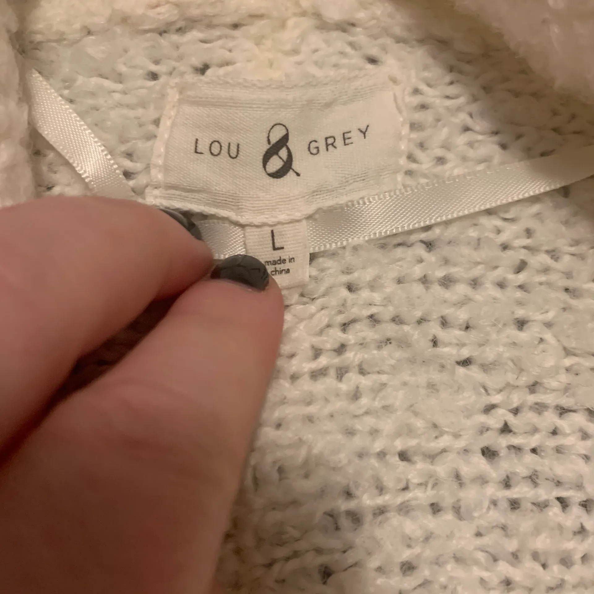 Lou & grey Boucle Open Cardigan, Size Large - Image 4