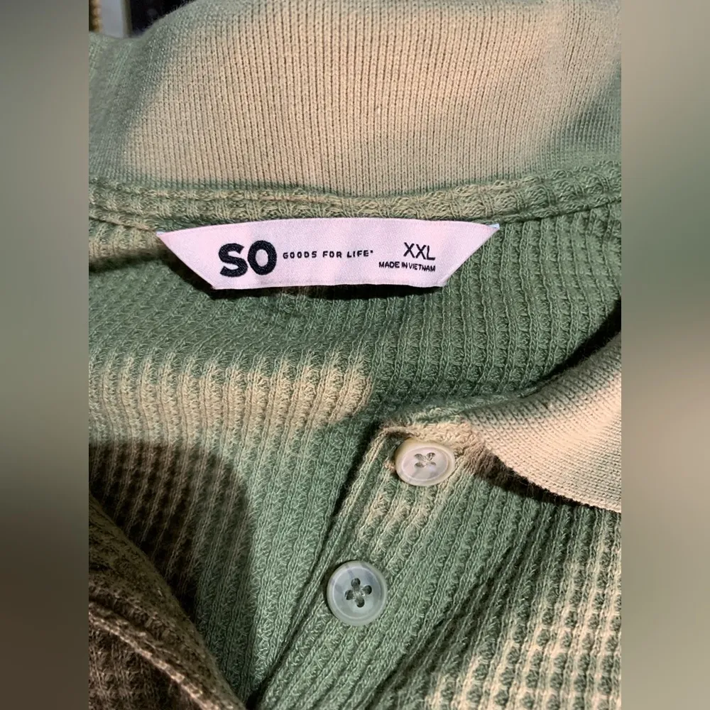 Juniors SO Lennon Green Waffle Print Top - Image 8