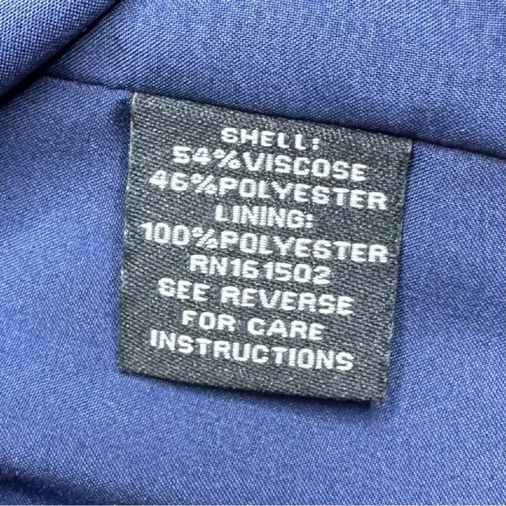 J. Peterman Navy Floral Brocade Cocktail Dress Size 10 Blue - Image 6