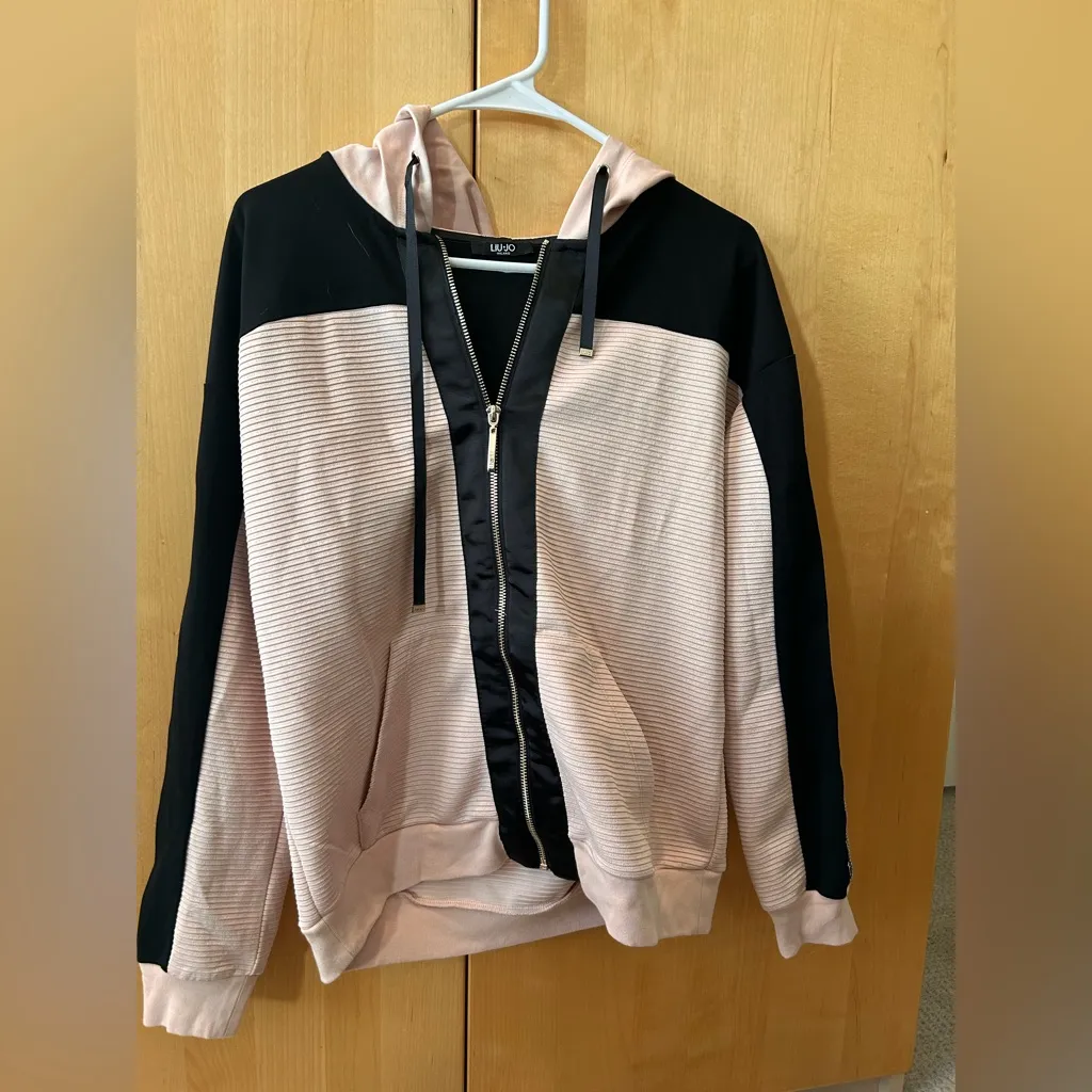 Liu Jo Pink and Black Women's Jacket Size L - Image 2