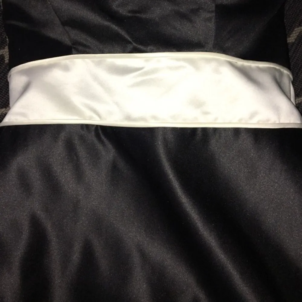 Bill Levkoff Black & White Bridesmaid Dress - Image 3