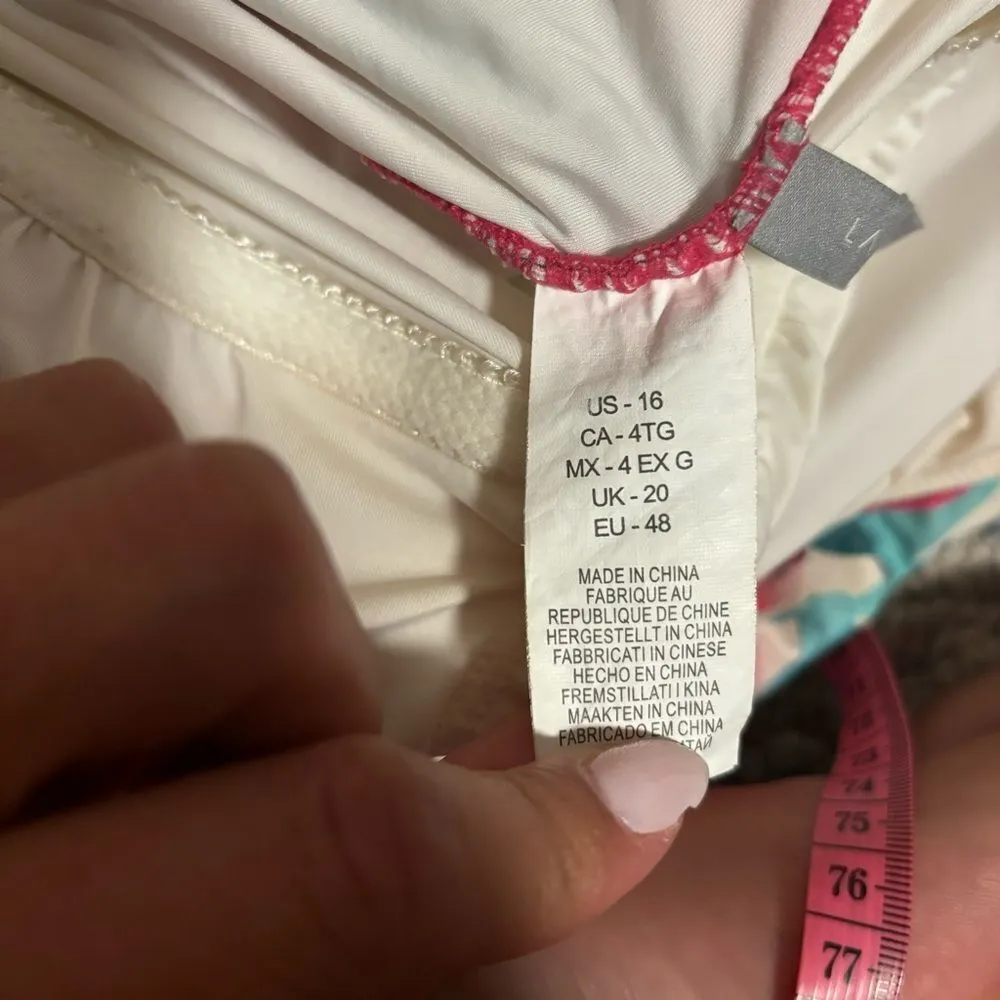 La Blanca Wild Flounce Floral Print Popover Flounce  One-piece Swimsuit- Size 16 - Image 11