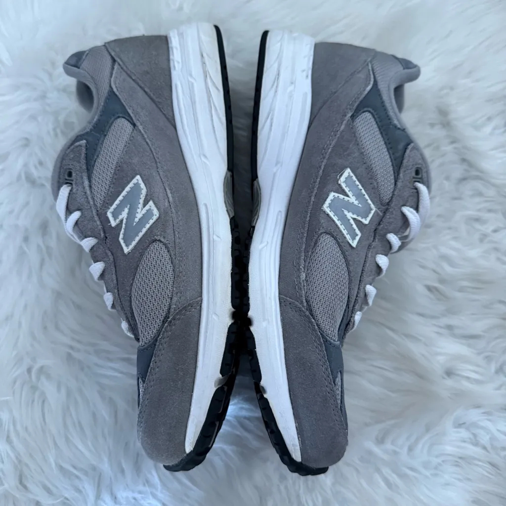 New Balance 993 Made in USA Gray Suede Mesh Sneakers Women’s 7 - Image 2