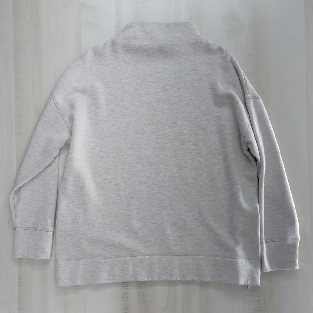 HAVEN cowl pullover sweater oatmeal tan XL lounge soft tencel lyocell - Image 5