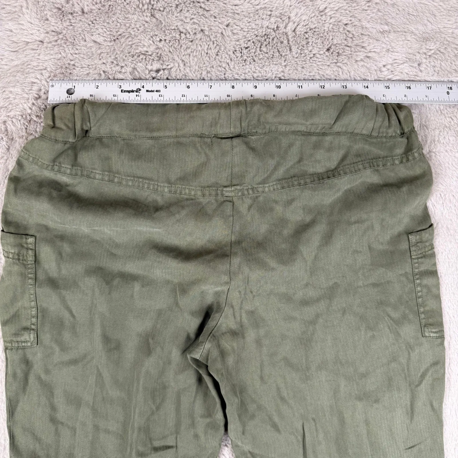 NWT On the Road Distressed Joggers Olive Green Casual Pants Comfy Size M - Image 6