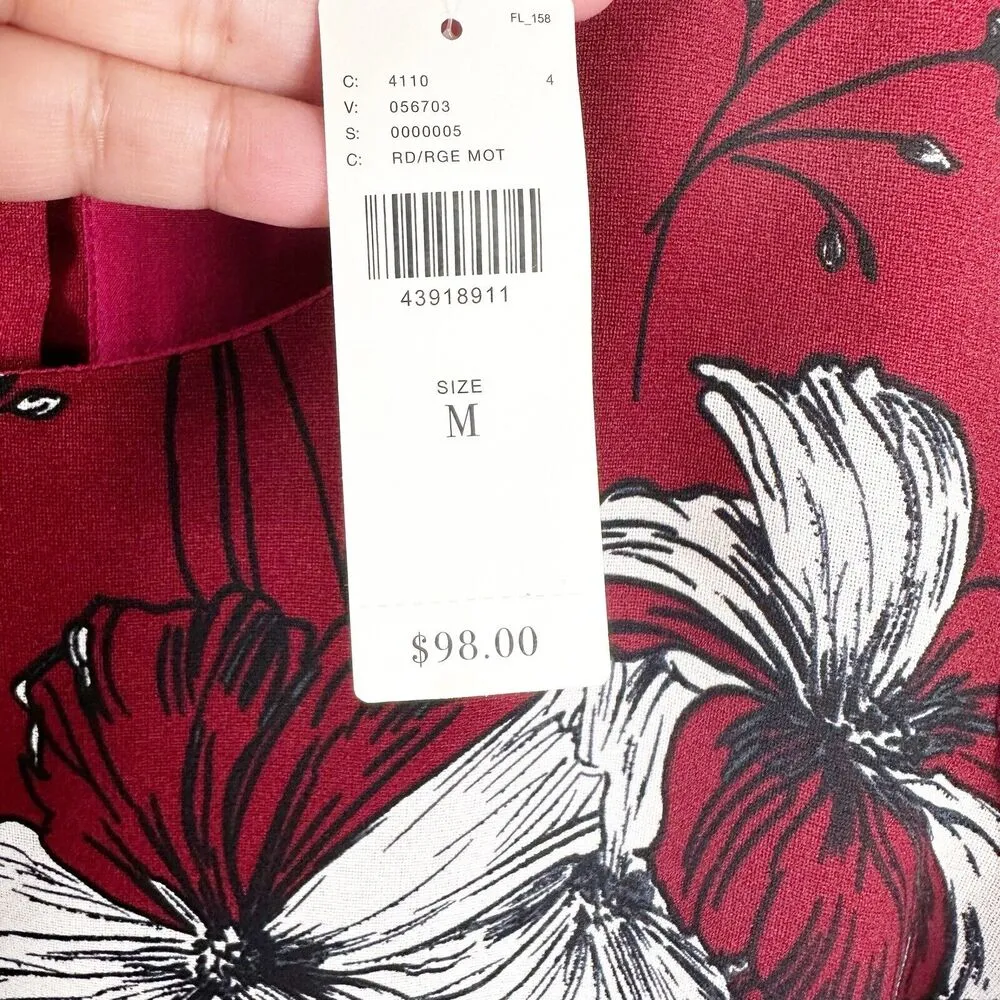 NEW Anthropologie Isla Maude Blouse Womens M Riana Bell Sleeve Floral Top - Image 5