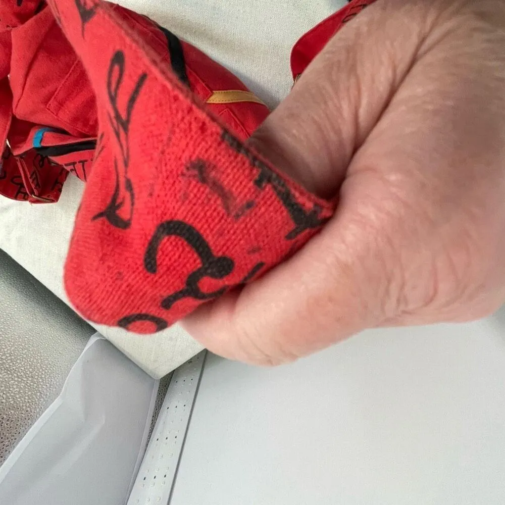 The Collection Royal crossbody bag 100% cotton boho festival made in Nepal. Red - Image 8