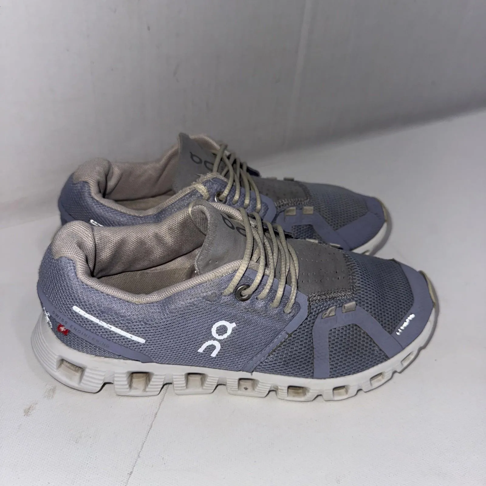 On Cloud Road Running Shoes Purple Athletic Sneakers Women’s 5.5 READ - Image 2