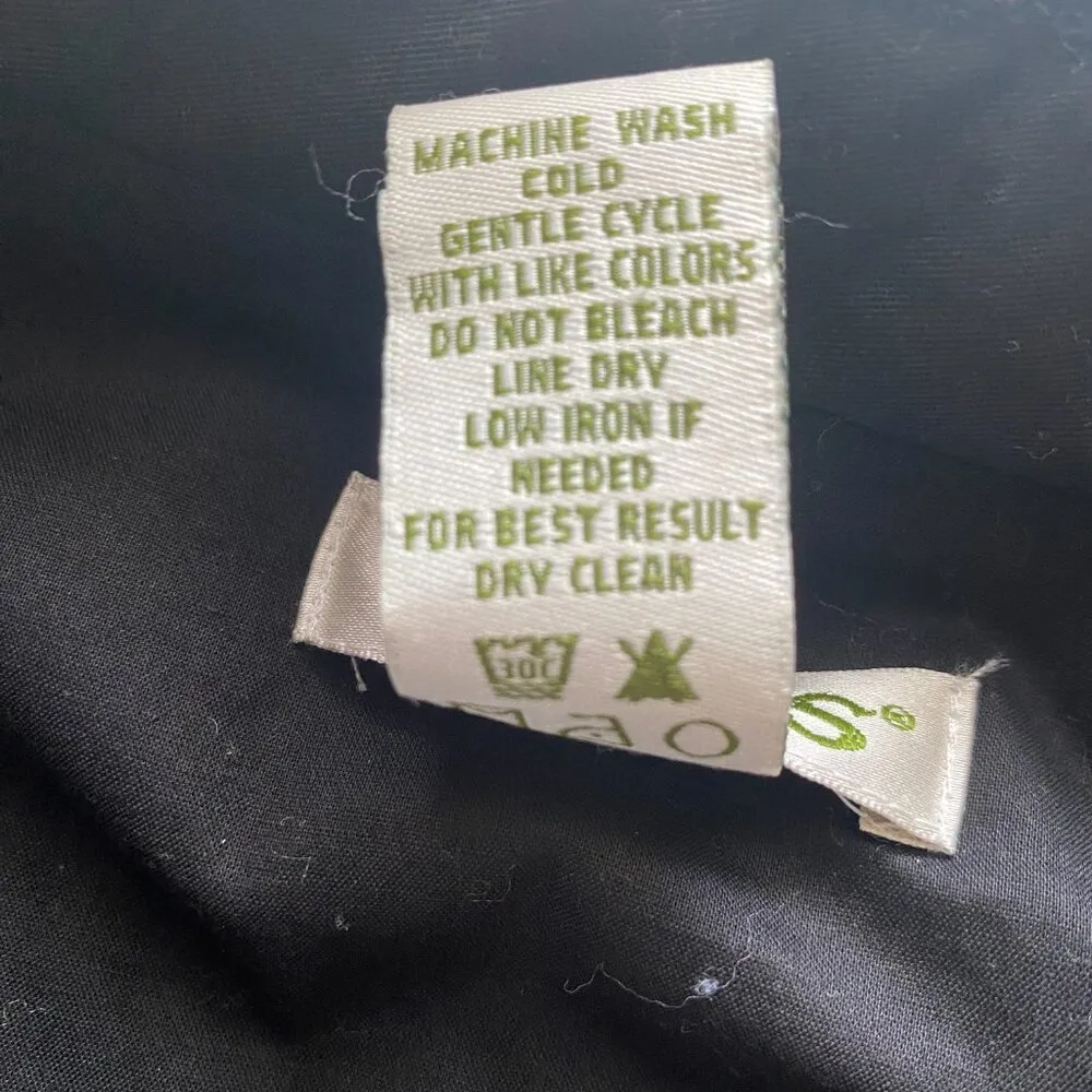 small 6/8 women's black sleeveless button down collared vest fall winter - Image 8