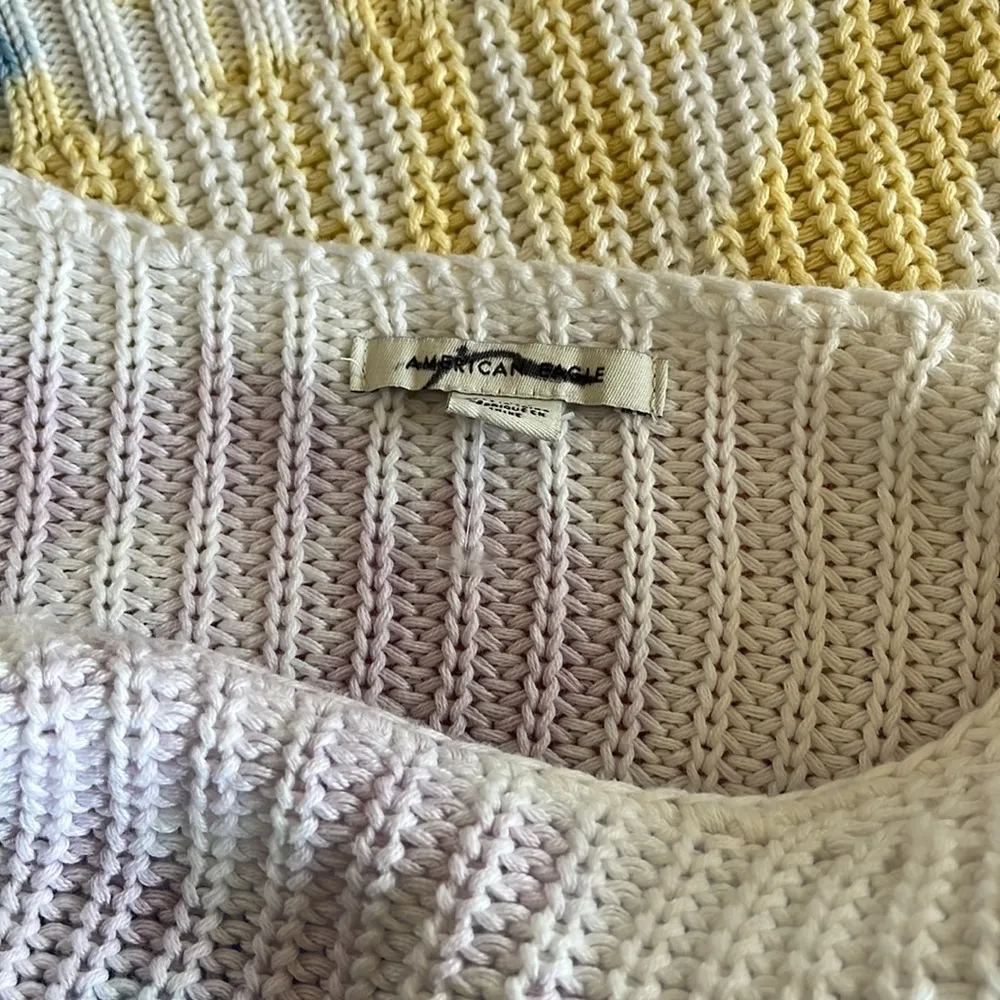 NWOT Women American Eagle Outfitters Tie Dye Knit Sweater  Small Pink - Image 4