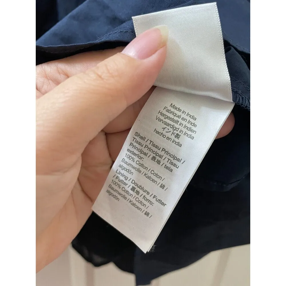 J Crew Tiered embroidered ruffle-sleeve dress 100% cotton slip lined pockets M - Image 14