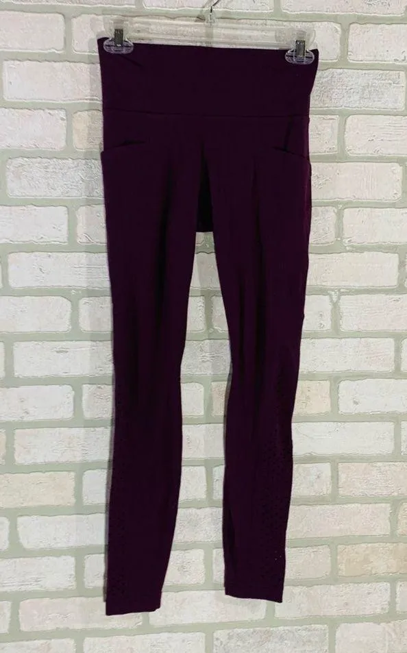 Athleta Laser Cut Salutation Tight in Light Plum Size XS - Image 3