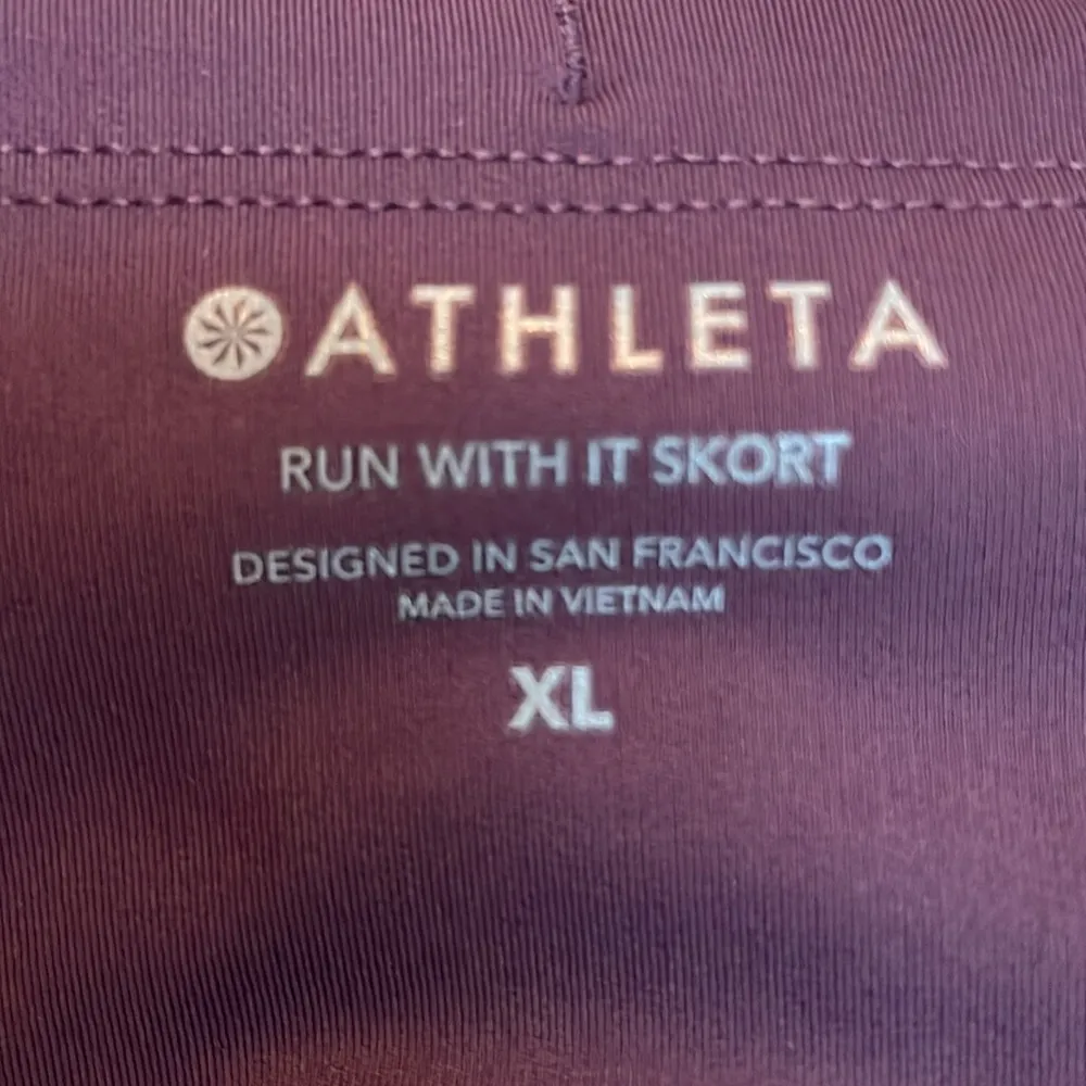 ATHLETA Run With It Skort 14.5” Tennis Running Pickleball Agate Purple Size XL - Image 12