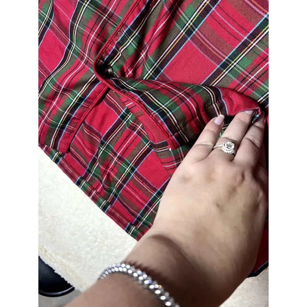 Disney Fa La La Pajamas Unisex Size Small Oversized Cozy Pjs Plaid Holiday Soft - Image 4