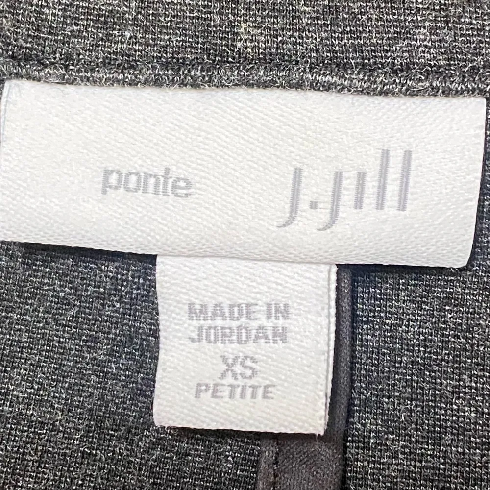 J Jill Gray Ponte Knit Blazer Open Front Cardigan Jacket Petite XS Workwear Size undefined - Image 5