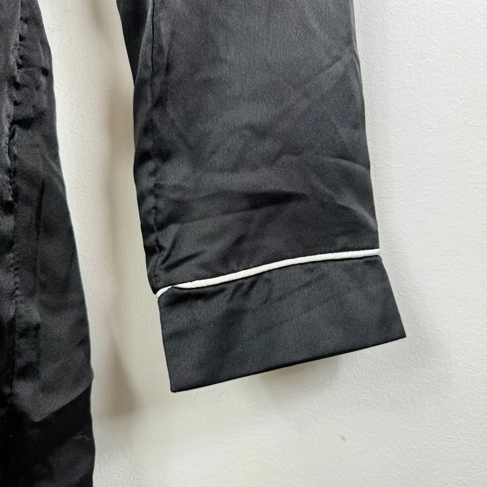 Missguided  Contrast Binding Self Belted Satin effect Romper - Image 6