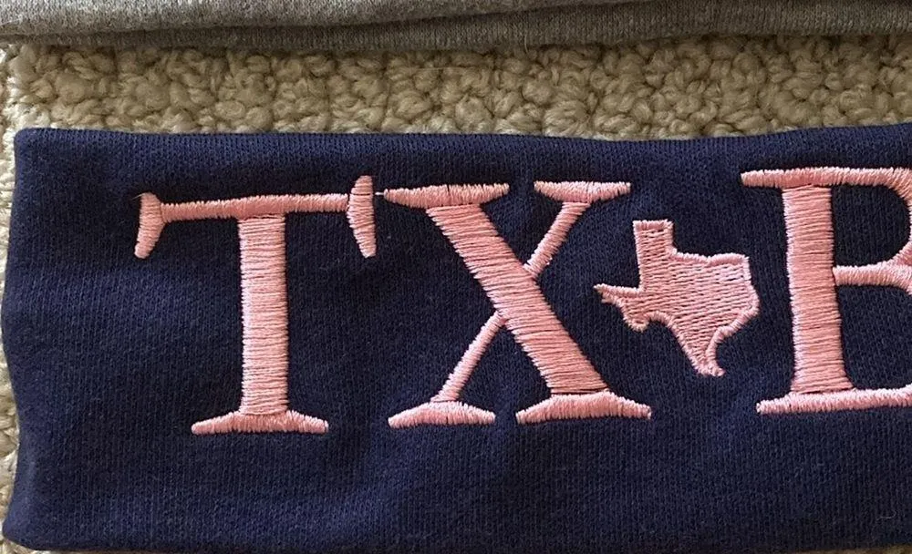 Texas Bluebonnets TXBB Cotton Stretchy Headbands Hair Accessories Blue Grey NWOT Gray - Image 2