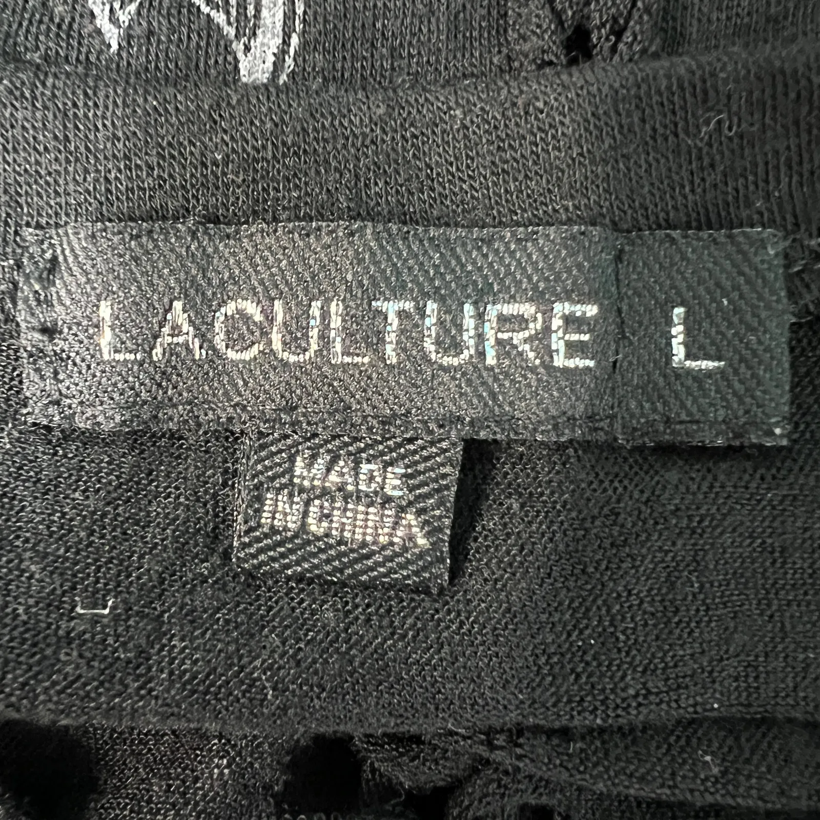 La Culture Rhinestone Baddie Punk XS Goth Y2K Dark Fairy Grunge Rock Concert Black - Image 2