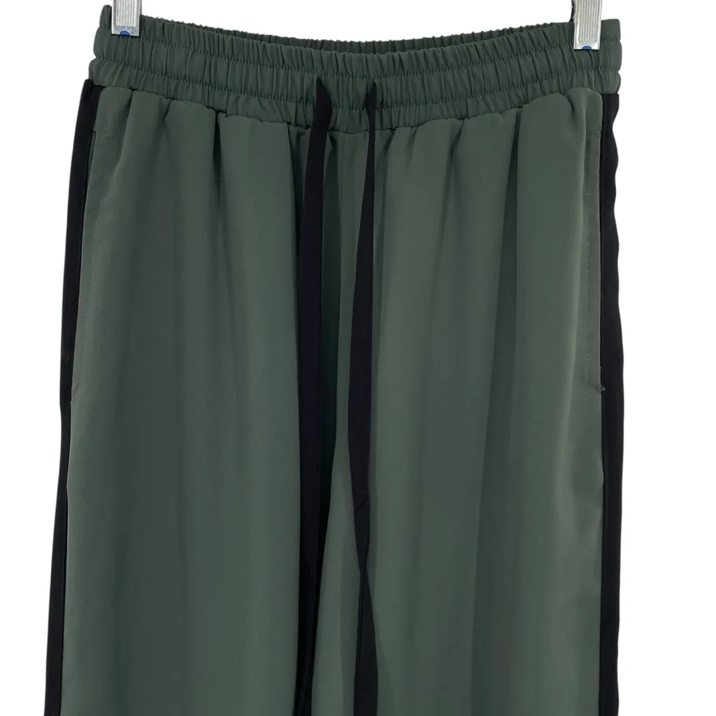 ASOS Pull On Track Pants With Contrast Panel in Washed Green - Image 5