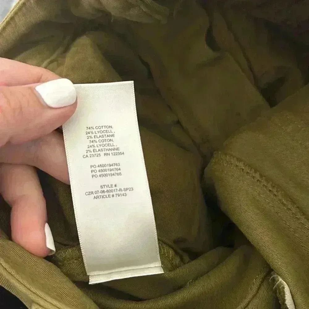 Aritzia Wilfred Free Green Cargo Carpenter Utility Pants Sz 00 - Image 5