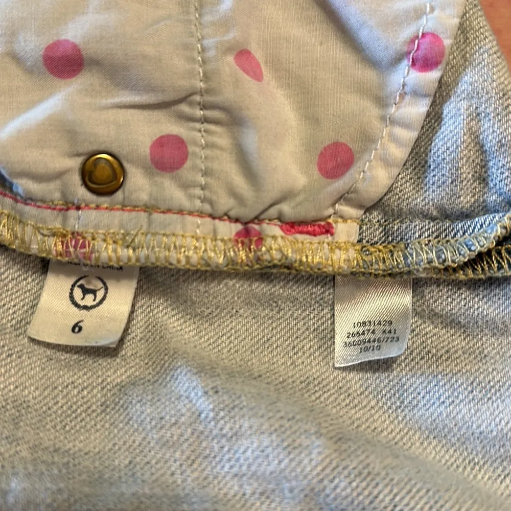 PINK Victoria's Secret Extremely Distressed Pale Blue Denim Jeans Shorts 6 - Image 15