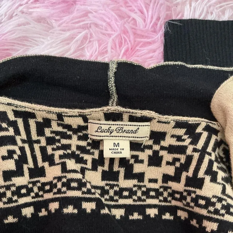 Lucky Brand‎ black and cream medium - Image 3