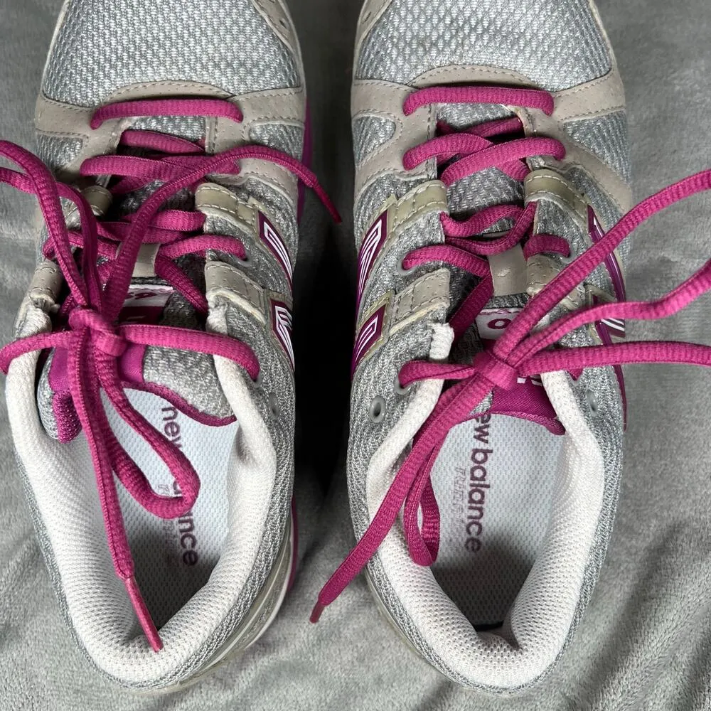 New Balance Womens 690 Gray Pink Sneakers‎ Size 8 - Image 8