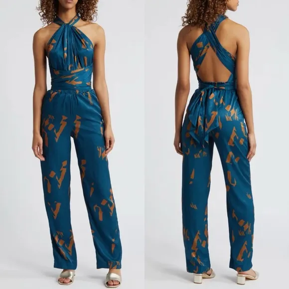 DIARRABLU Umy Abstract Print Convertible Jumpsuit Size XS - Image 2