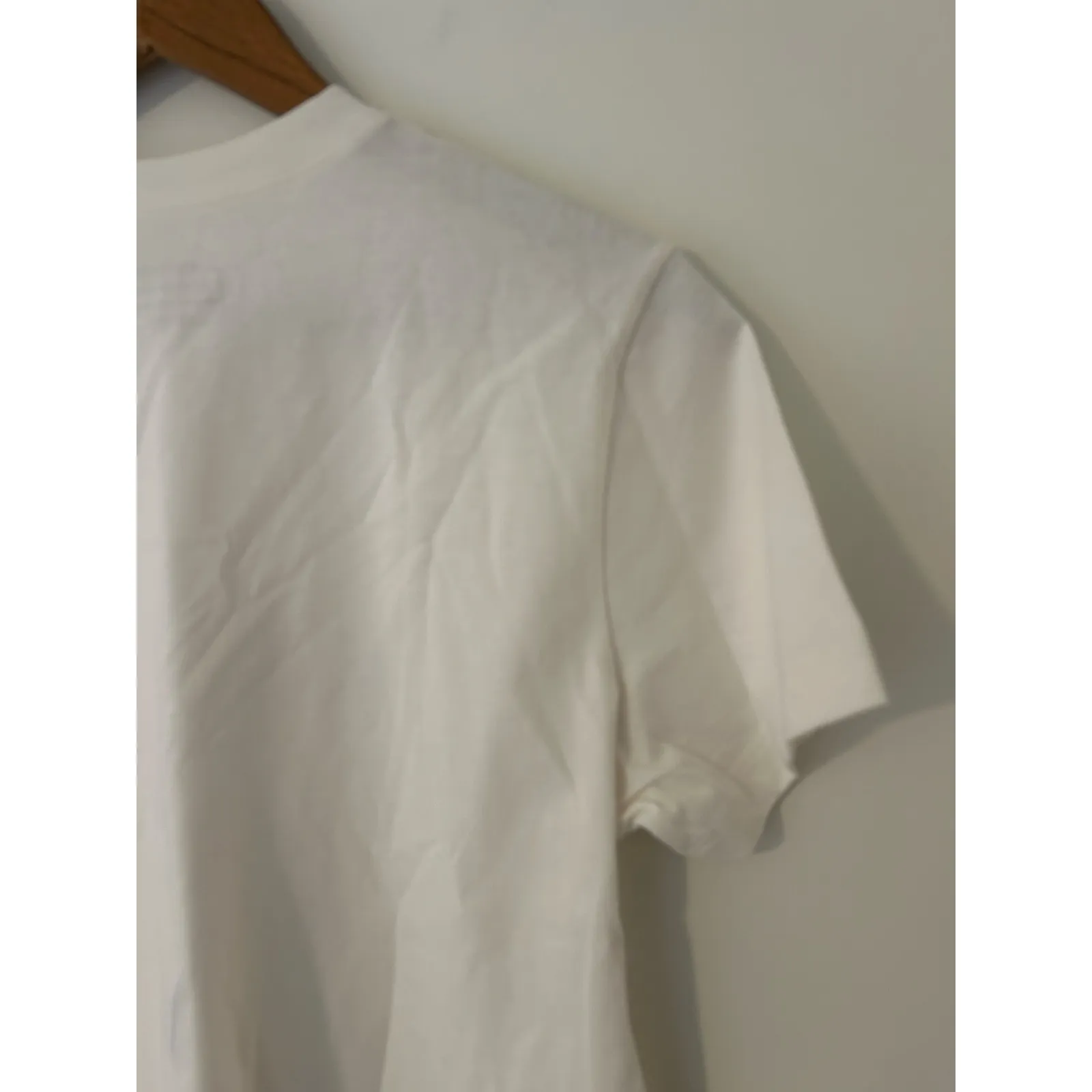 NWT Coach Signature T-Shirt In Organic Cotton White Black Spellout Top - Image 8