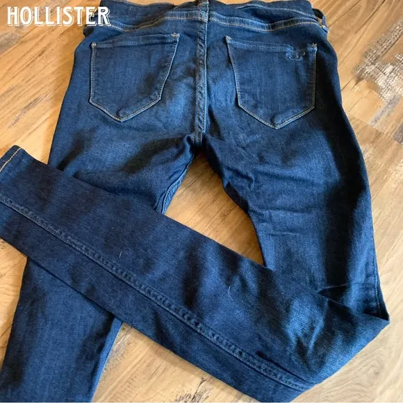 Hollister Low Rise Jean Legging Women 0R 0 24 Denim Jegging Blue - Image 2
