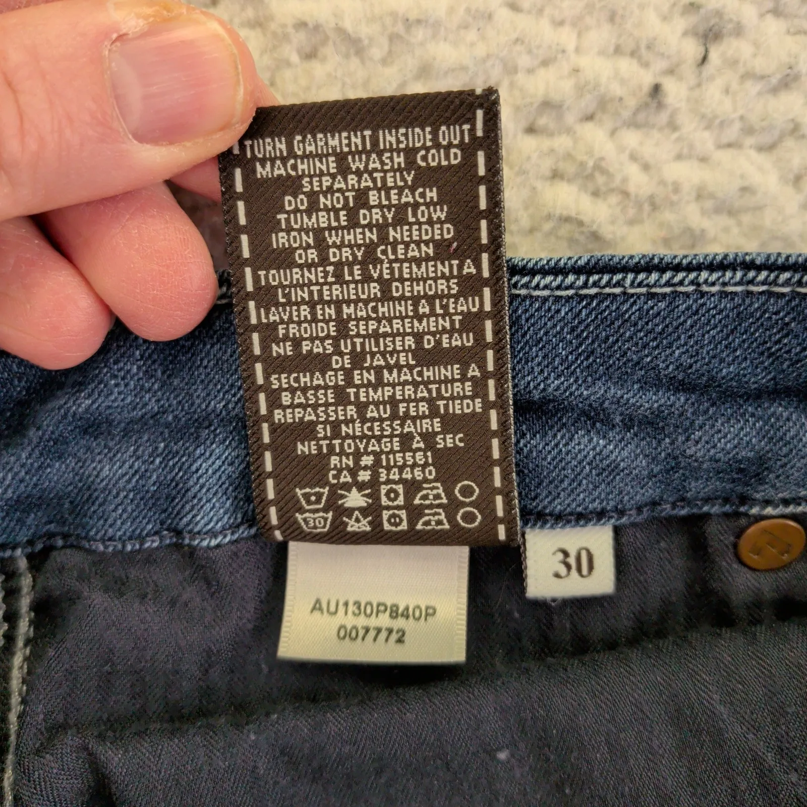 7 For All Mankind Lexie A Pocket Petite Bootcut Jeans Dark Wash Size 30 - Image 9