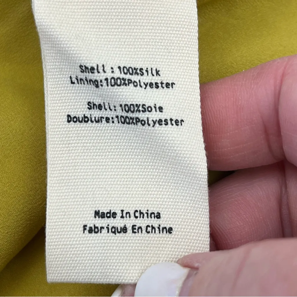 L'AGENCE Jane‎ Chain Print 100% Silk Camisole Goldchamp Womens Size Large NEW - Image 6