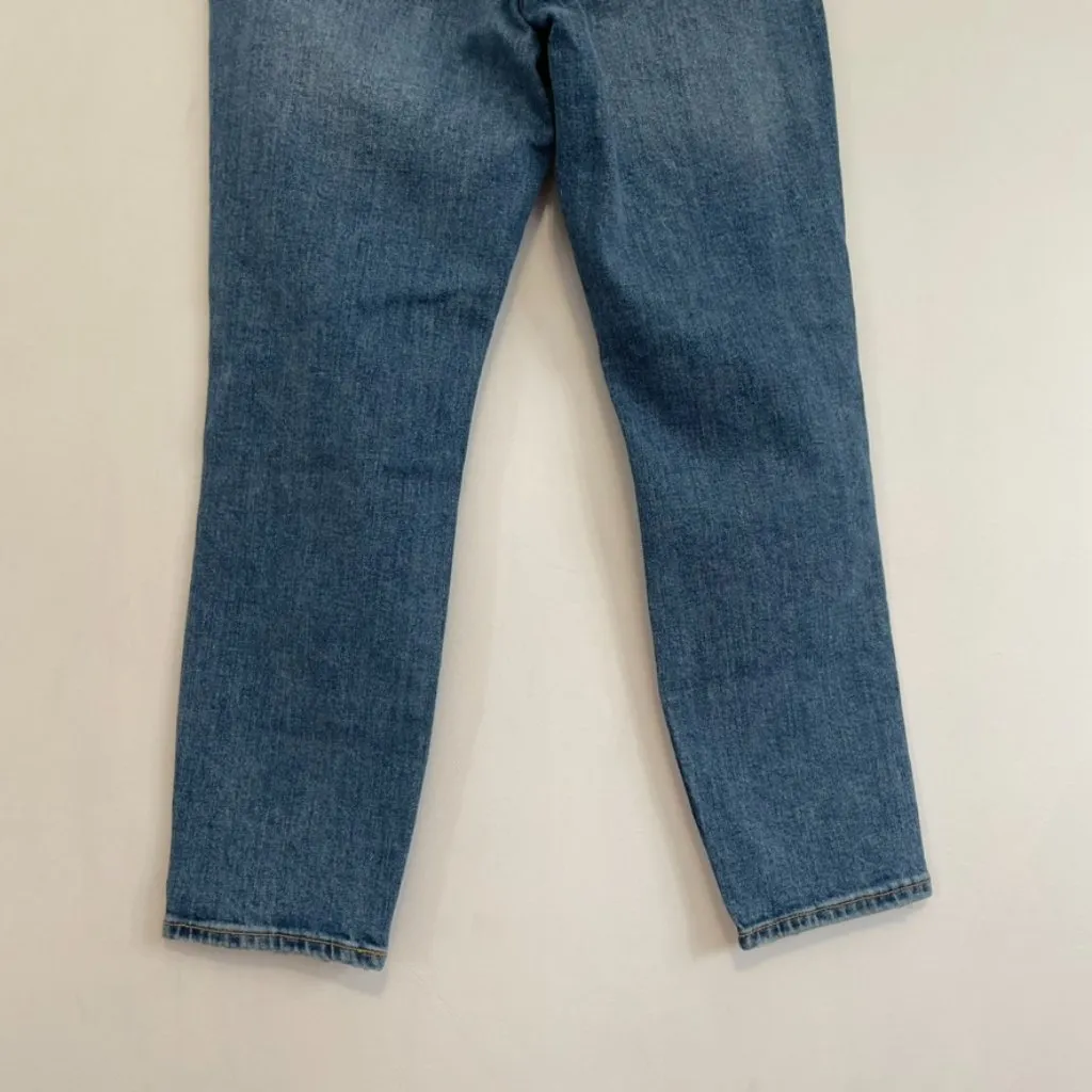 NEW NWT OLD NAVY High Waisted OG Straight Ripped Ankle Jeans Medium Cropped Crop - Image 15