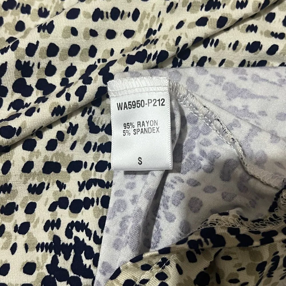 Loveappella SMALL Agather Printed Halter Knit Top - Stitch Fix Patterned Blouse - Image 9