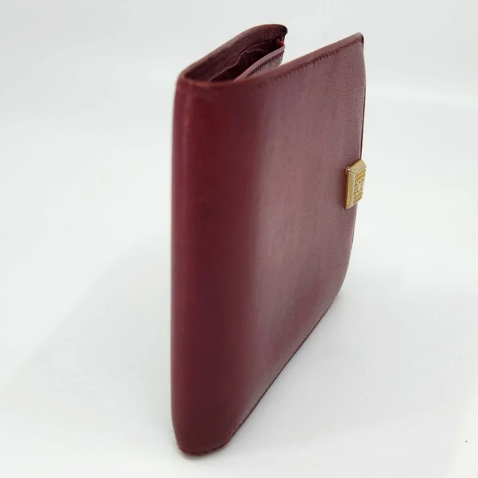 Dior Burgundy Wallet with Gold “CD” Accent. VERY good condition. - Image 6