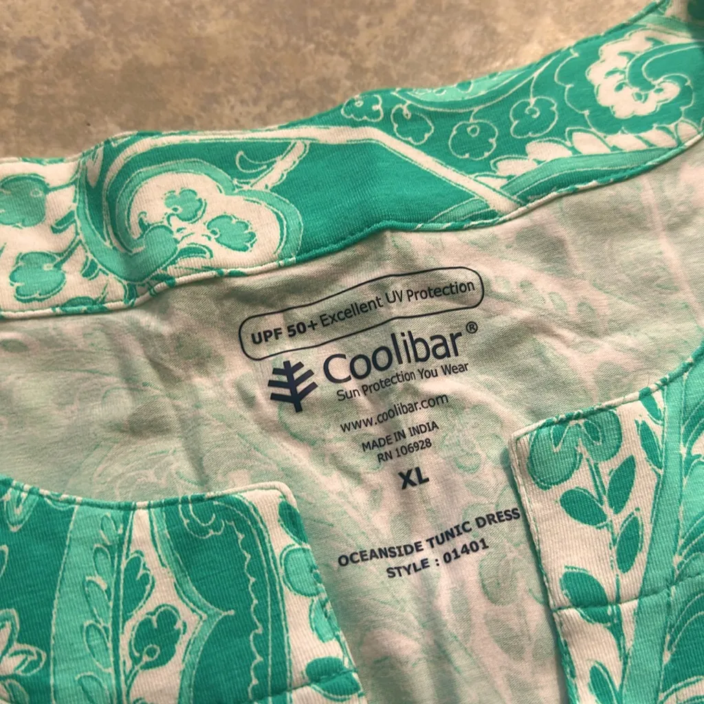 Coolibar Women's Oceanside Tunic Dress UPF‎ 50+ Size XL - Image 4
