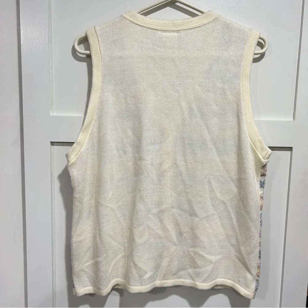 Vintage Cape Cod Sportswear Sweater Vest Womens Size Large Made in the USA - Image 6