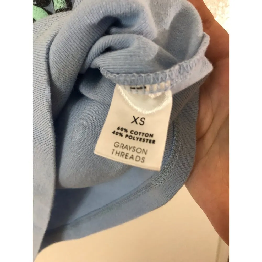 Grayson Threads Sweet & Fresh fruity blue cropped tank top - Image 4