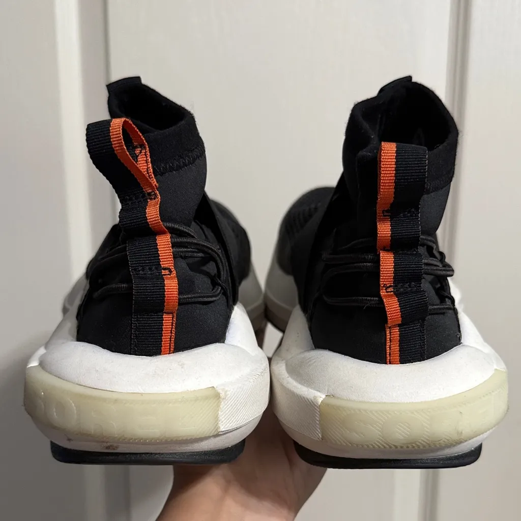 💖 Sorel Explorer Defy Mid Slip On Black Sneaker Gorp Hiking Granola Outdoors - Image 4